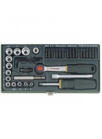 Proxxon 23070 - Trusa de tubulare 1/4" 38 de piese