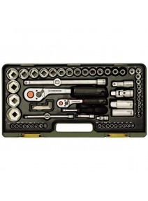 Proxxon 23294 - Trusa chei tubulare in INCH 1/4" si 1/2", de 65 piese
