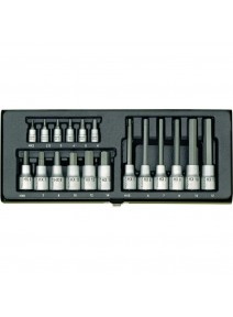 Proxxon 23100 - Trusa chei  tubulare IMBUS / HEX de 18 piese