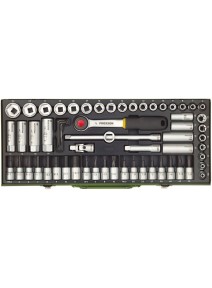 23112 - Trusa Proxxon chei tubulare 3/8", 65 piese